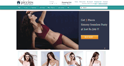 Desktop Screenshot of in.piccion.com